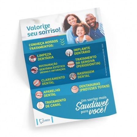 folder promocional para dentistas