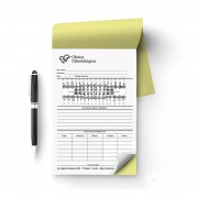 Bloco de Recibo 10x15cm 50 folhas Autocopiativo 56g 2 Vias