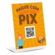 Placa QR Code Pix em Acrílico