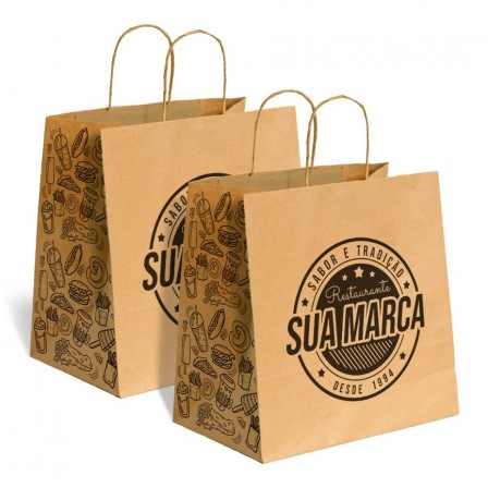 Saco Kraft para Delivery - Extra Grande