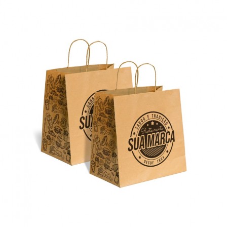 Saco Kraft para Delivery - Pequeno