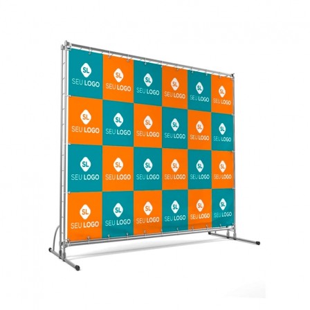 Painel Backdrop com ilhós