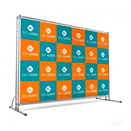 Painel Backdrop com ilhós